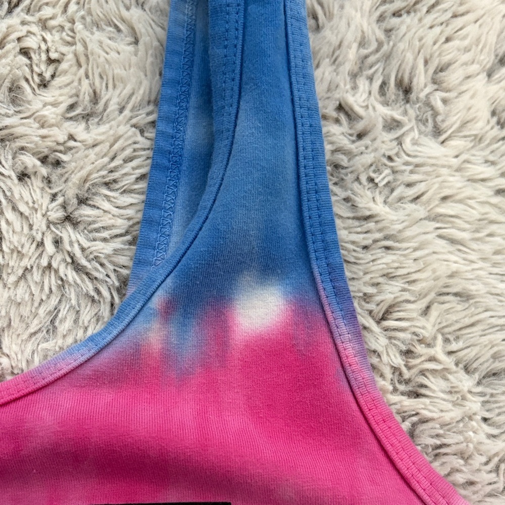 Vans Spiral Tie-Dye Tank Bodysuit in Blue Pink Green - Picture 3 of 6